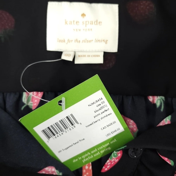 Kate Spade Tossed Berry Shirtdress in Picnic Perfect - Picture 4 of 8